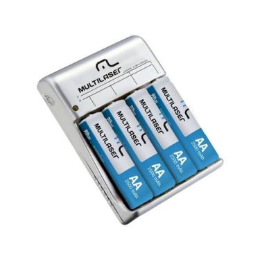 Imagem de Carregador De Pilhas MULTILASER 4 X AA - 12H