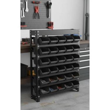 Imagem de Estante Organizadora 25 Gavetas Metálica Preta 66cm - Congratulations 
