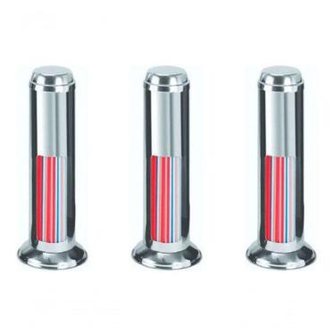 Imagem de Kit 3 Porta Canudos em Aço Inox 430 para Estabelecimento Comercial Inox Higipack