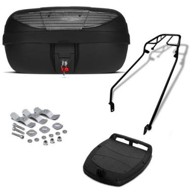 Imagem de Bau 45 Litros Pro Tork + Bagageiro Max 125 Cc, CRISTAL, MAX 125 CC