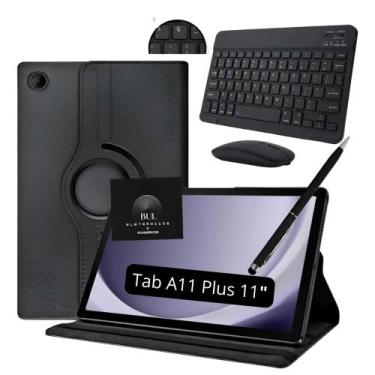 Imagem de Kit Case + Teclado Mouse Bluetooth Para Galaxy Tab A11+ Ideal p/ Traba