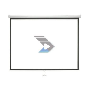 Imagem de Tela de Projeção Retrátil 100 Polegadas Widescreen 169 Matte White Hom