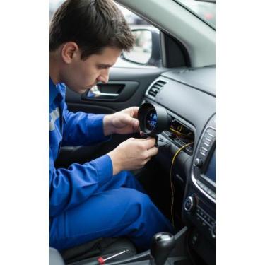 Imagem de Voltimetro Digital LED Azul + Temperatura Agua Carro/Cam. - Congratula