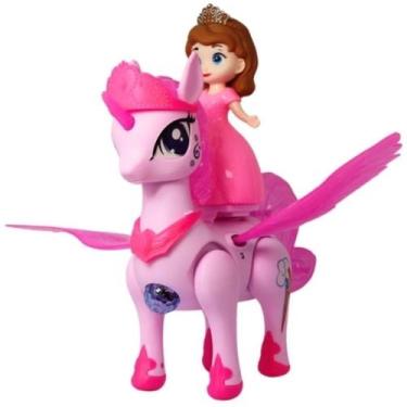 Imagem de Unicórnio Brinquedo Super Divertido Com Luzes e Som (PILHAS INCLUSAS) 