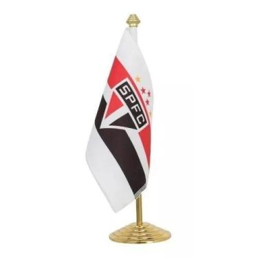 Imagem de Bandeira de Mesa São PauloFC Oficial Licenciada - JC Flâmulas e Bandei