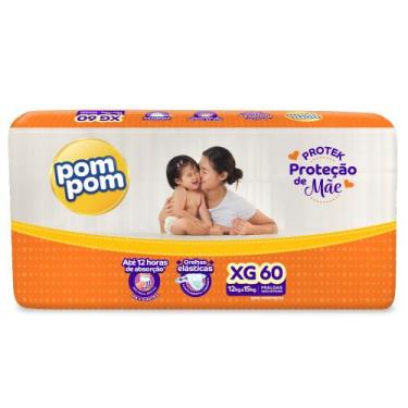 Imagem de Fralda Descartável Pom Pom Protek Hiper XG - 60 Unidades