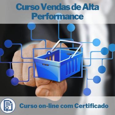 Imagem de Curso Online em videoaula Vendas de Alta Performance com Certificado