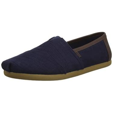 Imagem de TOMS Mocassim masculino Alpargata, Sarja pesada profunda/acabamento sintético nobuck, 14