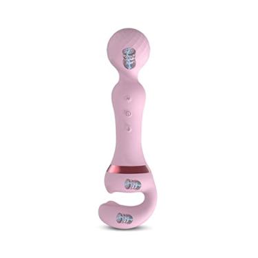 Imagem de Vibradores Poderoso 20 Frequências Diferentes Varinha Mágica Brinquedo Sexual Feminino Estimulador Clitóris e Ponto G Carregamento USB (Rosa)