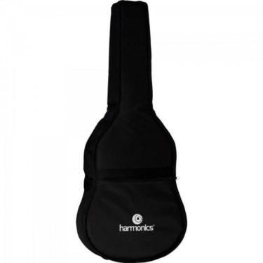 Imagem de Capa Violão Folk Nylon Luxo Preto Harmonics