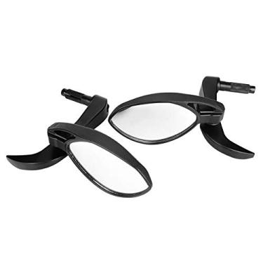 Imagem de Espelho de bicicleta, espelho retrovisor de bicicleta giratório de 360 graus, espelho retrovisor de bicicleta com protetor de mão, espelhos retrovisores para guidão Acessório de ciclismo universal para remontagem de motocicleta