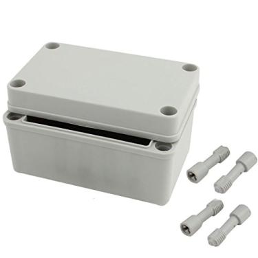 Imagem de Caixa de junção AWclub 130 mm x 80 mm x 70 mm à prova de poeira IP67 caixa de junção DIY caixa de proteção cinza