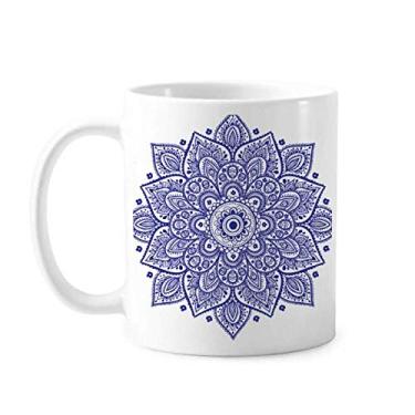 Imagem de Caneca decorativa violeta clássica estampa floral cerâmica cerâmica xícara de café porcelana louça