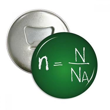 Imagem de Química Kowledge – Abridor de garrafas com fórmula de substâncias e ímã de geladeira, emblema multifuncional