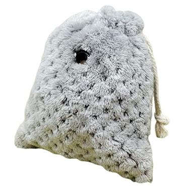 Imagem de WeiLaiKeQi Saco de dormir de planador de açúcar, bolsa de viagem para transporte de animais de estimação bolsa de dormir hamster para ratos de inverno esquilos, cinza