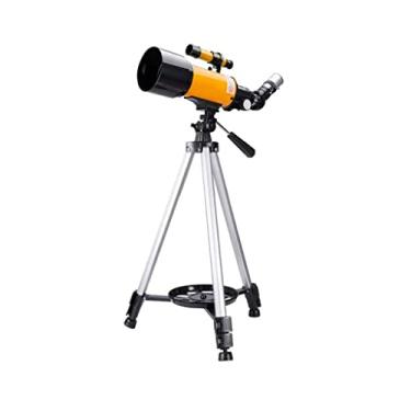 Imagem de Telescópio Astronômico Stargazing HD Telescópio espacial de nível básico para crianças e estudantes, telescópios para adultos, abertura de 70 mm 400 mm montagem AZ, o melhor presente para crianças,