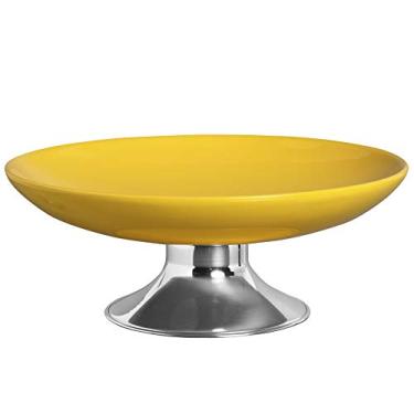 Imagem de Bacia Monaco M Pé De Alumínio Ceramicas Pegorin Amarelo