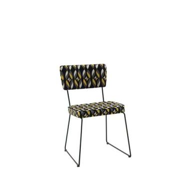 Imagem de Cadeira Roma Tecido Linho Estampada - Ooca Móveis - Daf Mobiliario
