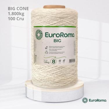Imagem de Big Cone Barbante Euroroma Cru 100 N.8 4/8 Com 1.800Kg
