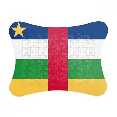 Imagem de República da África Central, Bandeira Nacional da África, moldura de quebra-cabeça para decoração de imagem