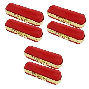 Imagem de Beaupretty 6 Peças Suporte De Presente De Batom Bolsa Carteira Organizador De Batom Faça Você Mesmo Caixas Para Embalagem Organizador De Estojo De Maquiagem Caixa De Batom Viagem Mala Mini