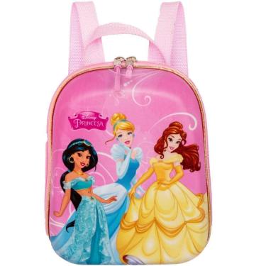 Imagem de Lancheira Costas 3D Princesas Disney Infantil Impermeável