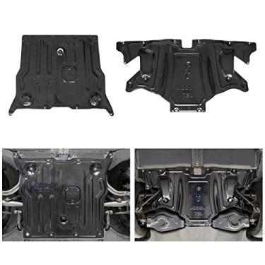 Imagem de KEWISAUTO Placa deslizante para Tesla Model 3 / Model Y, capa de proteção contra respingos sob a tampa do protetor do motor Placas de proteção de chassi para Tesla Model 3 2017-2024 / Modelo Y