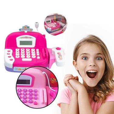 Imagem de Mini Caixa Registradora Infantil Brinquedo Mercado Menino - Fivestar