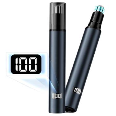 Imagem de Aparador de pelos do nariz para homens e mulheres - Aparador profissional indolor de sobrancelhas e pelos faciais para homens e mulheres, aparador de pelos de orelha e nariz de viagem, aparadores