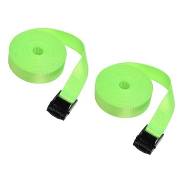 Imagem de Ioensy Correias de amarração, 2 peças, cintas de fixação, fivela de cam, cintas de amarração, rack de teto de carro, cintos para rack de teto, prancha de, Verde fluorescente