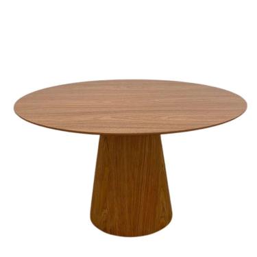 Imagem de Mesa De Jantar Redonda Cone 90 Cm Freijó Cor Marrom