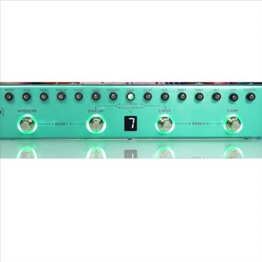 Imagem de Pedal de Guitarra Multi-Efeitos, Effects Pedal guitarra Reverb Delay MOD AMP Bateria lítio M-VA-VE Tank-G Recarregável, 36 Presets, 9 Preamp Slots, 8 IR Cab Slots, 3 Simulação, Delay, Reverb Efeitos