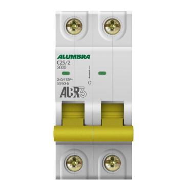 Imagem de Disjuntor Bipolar 2P 25A Curva C Albr3 Alumbra