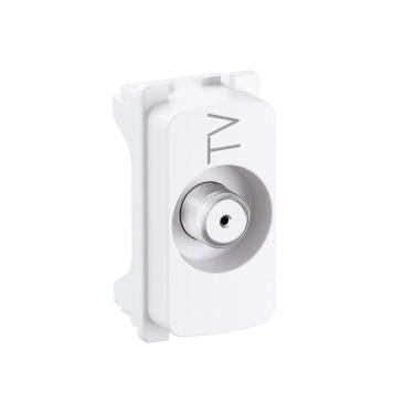 Imagem de Módulo Tomada Coaxial Tv Branco Legrand 680157 Pial Zeffia