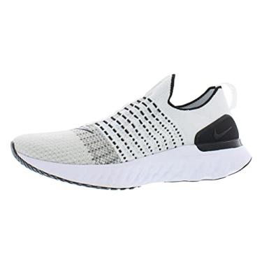 Imagem de Nike Men's React Phantom Run Flyknit 2 Running Shoes (White/Black, Numeric_12)