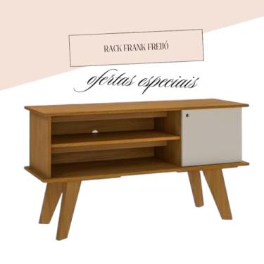 Imagem de Rack Frank Freijó, Móvel para TV, Madeira Maciça, 120 cm, Cor Carvalho