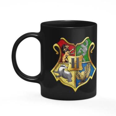 Imagem de Caneca Casas Harry Potter - Preta - JPS INFO