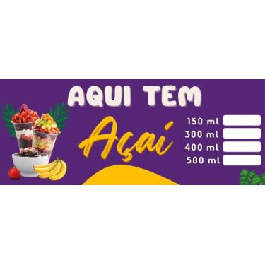 Imagem de Faixa Açai para colocar preço  - segplakas 