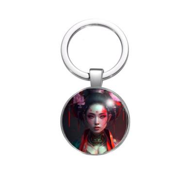 Imagem de Chaveiro Oiran Japonesa Cyberpunk - RECANTO ASTRAL