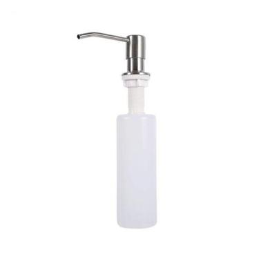 Imagem de Dispenser Embutir Dosador Liquido sabão Pia Detergente Sabonete escova