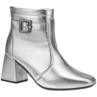 Imagem de Bota Feminina Salto Bloco Grosso Cano Curto Coturno Western - LAZZLU, 