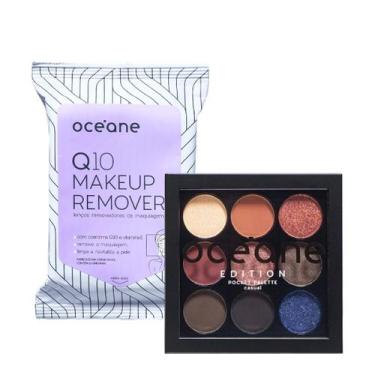 Imagem de Kit Océane Q10 Makeup Lenço Demaquilantee e Pocket Palette Casual Pale