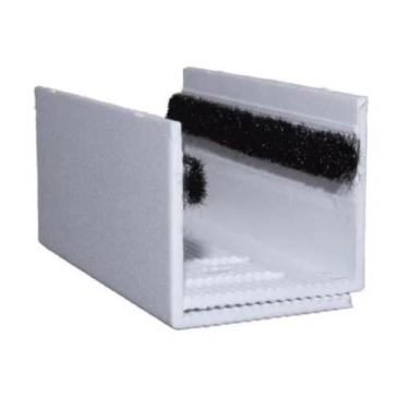 Imagem de Guia U Externo Ajustável Para Porta De Correr - Branco - Perfil Compon