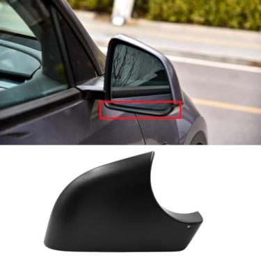Imagem de Suporte de capa de espelho de asa inferior compatível com reparo de tampa inferior de espelho Tesla modelo Y 2020 2021 2022 (modelo Y, lado direito do passageiro-preto)