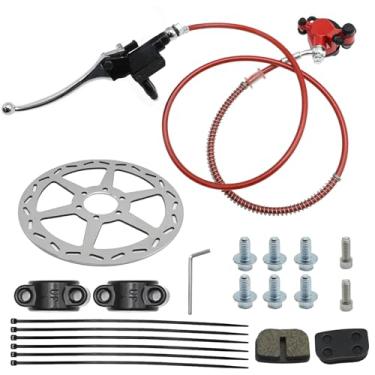 Imagem de ZUDKSUY Kit de montagem de pinça de freio a disco hidráulico para reposição para motor Baja DB30 Doodle Bug Blitz Dirt Bug Racer 97cc 79cc Predator 2.8HP