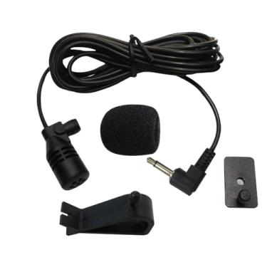 Imagem de 2024 Upgrade microfone de carro estéreo 3,5 mm montagem microfone de rádio para carro Kenwood Power Acoustik JVC Sony Jensen Alpine unidade de cabeça de veículo automotivo habilitado para Bluetooth