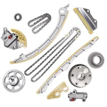 Imagem de HiSport Kit de corrente de distribuição do motor - Compatível com Acura ILX TSX Honda Accord Civic Crosstour CR-V - Substitua o tensor de corrente 14510-R40-A01 13620-RAA-A02 14210-PNA-000 com