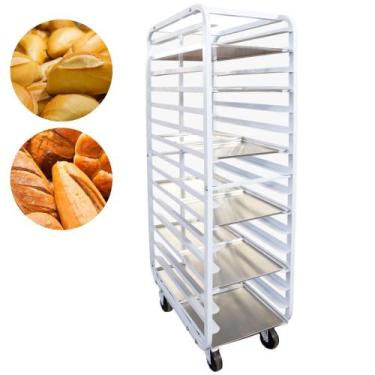 Imagem de Armário Esqueleto De Pão Francês Para 32 Esteiras 35x35 Carrinho Imeca