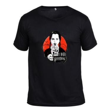 Imagem de Camiseta Adulto Estampa Wandinha Addams Serie Desenho - Cassio Henriqu