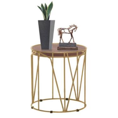 Imagem de Mesa de Canto Capri - Trendy, Dourada